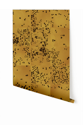 Wild Tile© Wallpaper in Mustard