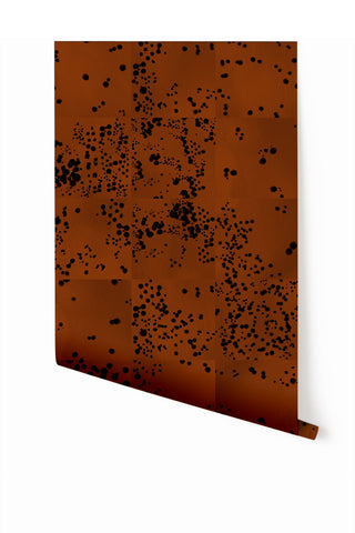 Wild Tile© Wallpaper in Rust