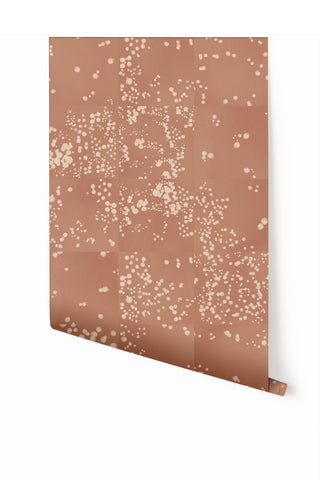 Wild Tile© Wallpaper in Terracotta
