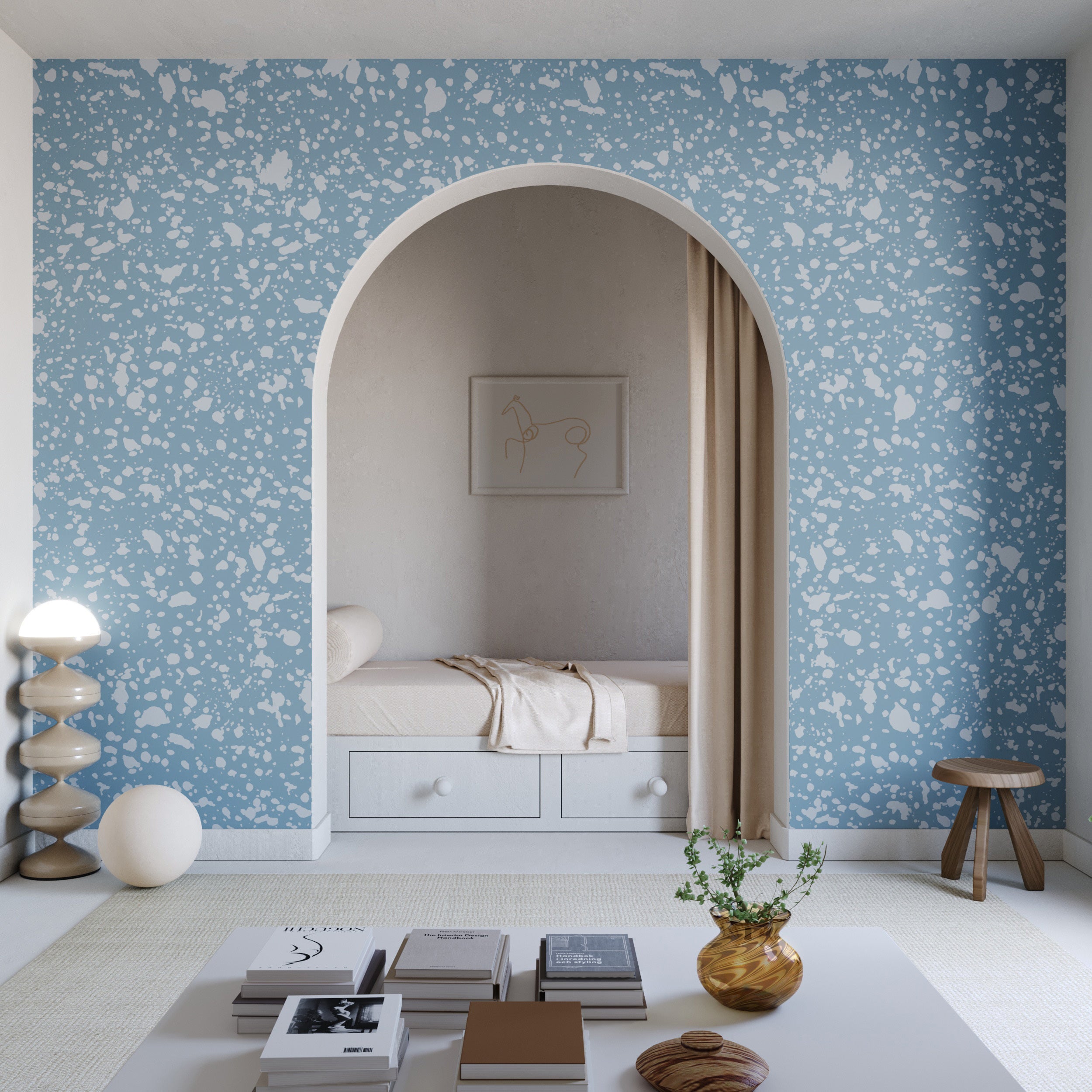 Appaloosa© Mural Wallpaper in Cornflower