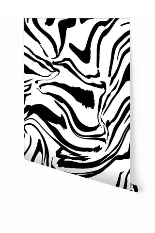 Primal© Mural Wallpaper in Black + White