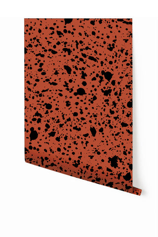 Appaloosa© Mural Wallpaper in Brick + Black