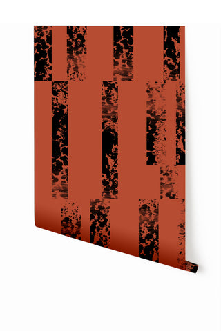 Corral© Wallpaper in Brick + Black