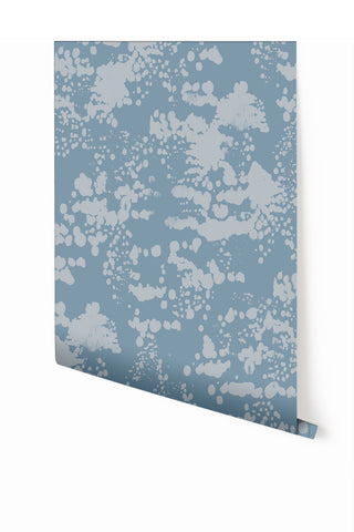 Snakeskin© Wallpaper in Cornflower