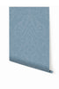 Western Damask© Wallpaper in Cornflower