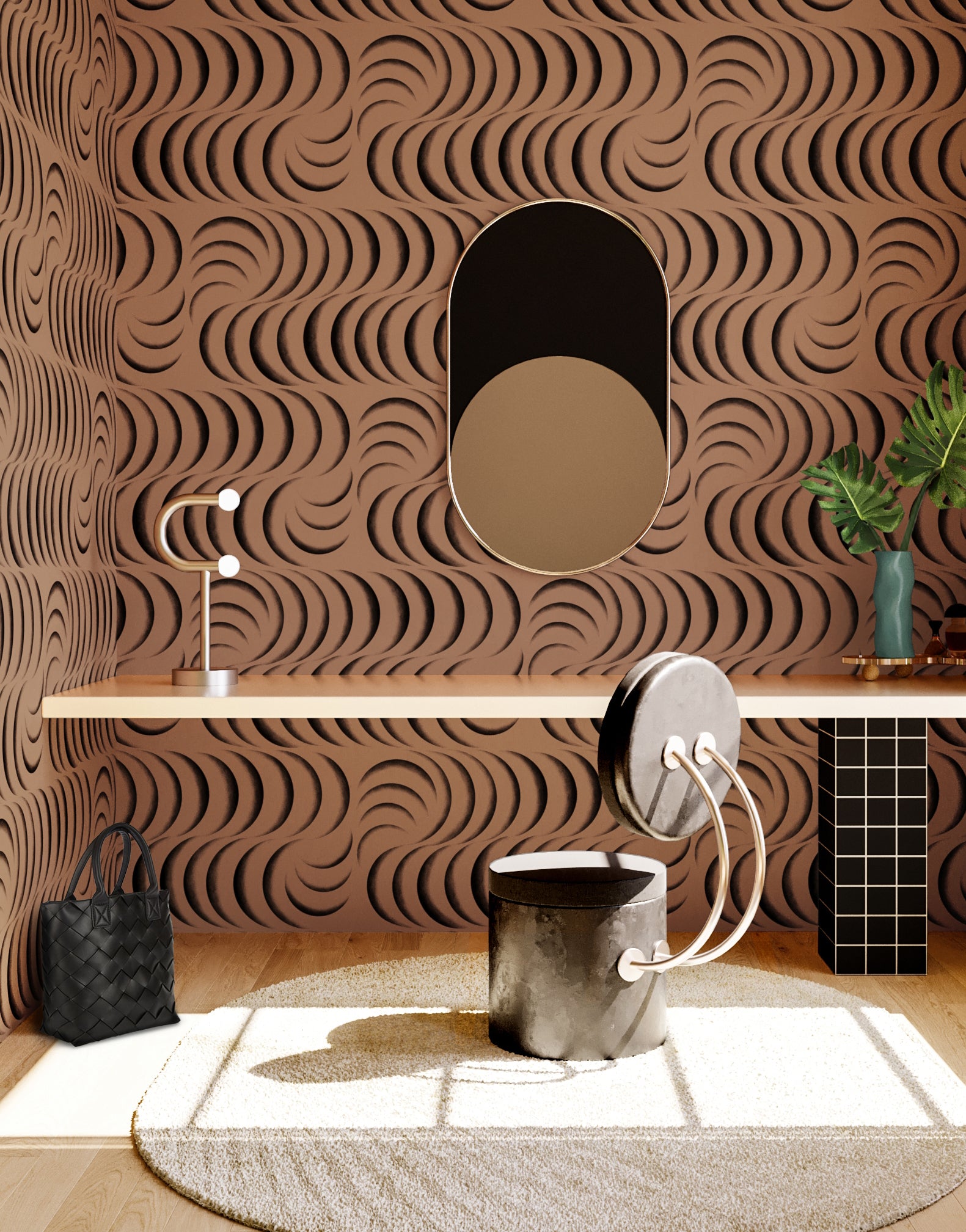 Petite Coque© Wallpaper in Beetlejuice + Black