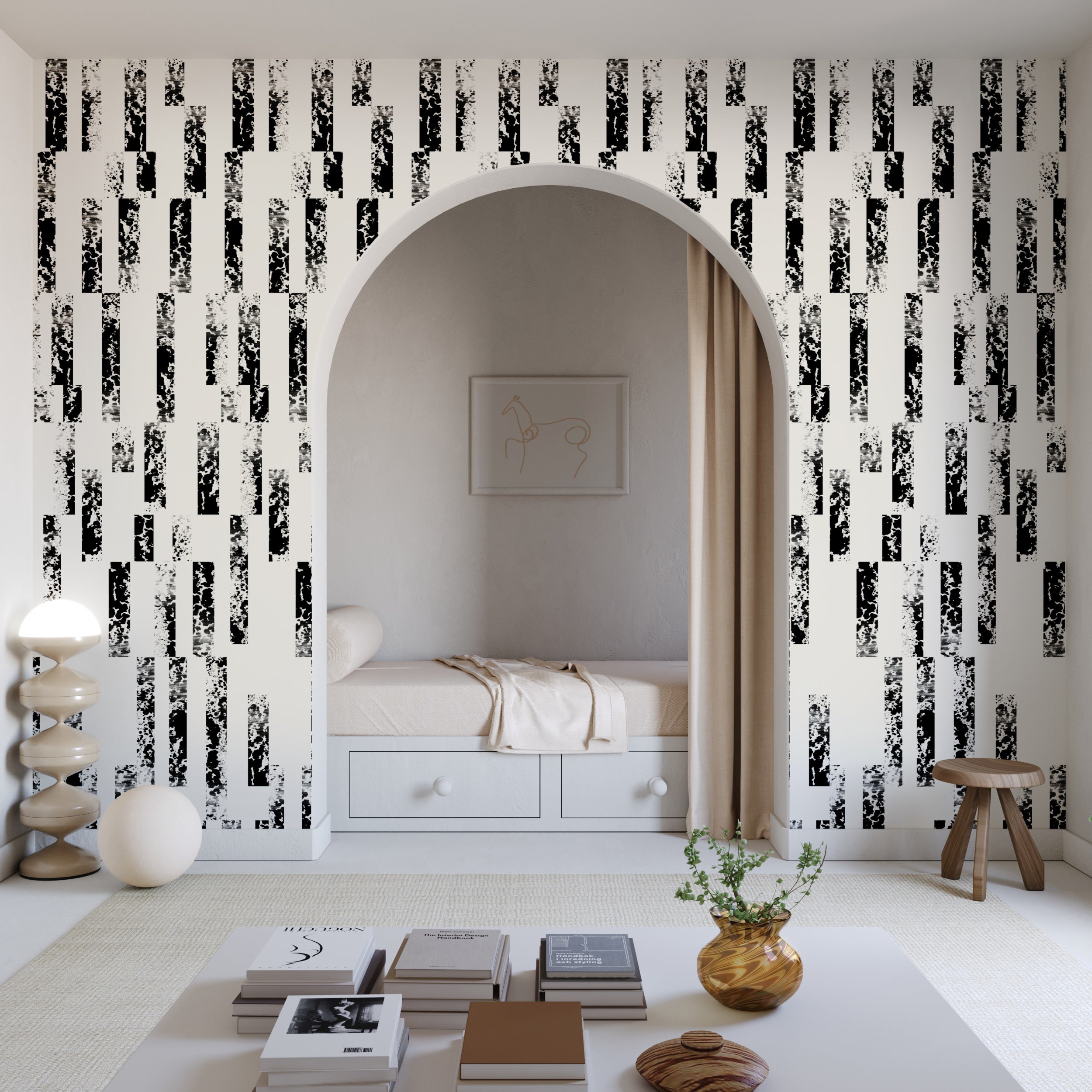 Corral© Wallpaper in Alabaster