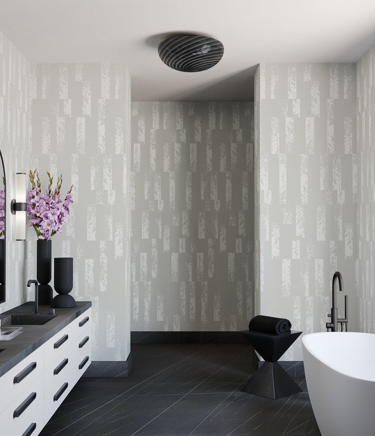 Corral© Wallpaper in Sky Grey