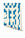 Mainframe© Wallpaper in Electric Blue + Cremé
