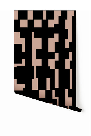 Mainframe© Wallpaper in Ferris + Black