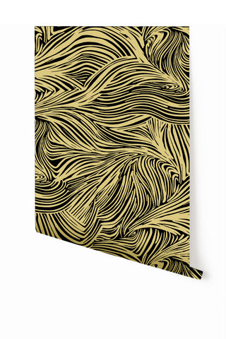 Hay Bale© Wallpaper in Gold Rush