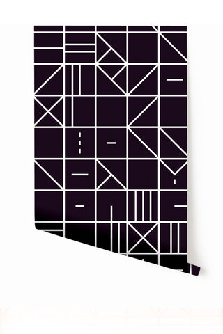 Camino Real© Wallpaper in Black