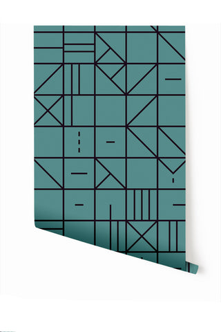 Camino Real© Wallpaper in Teal