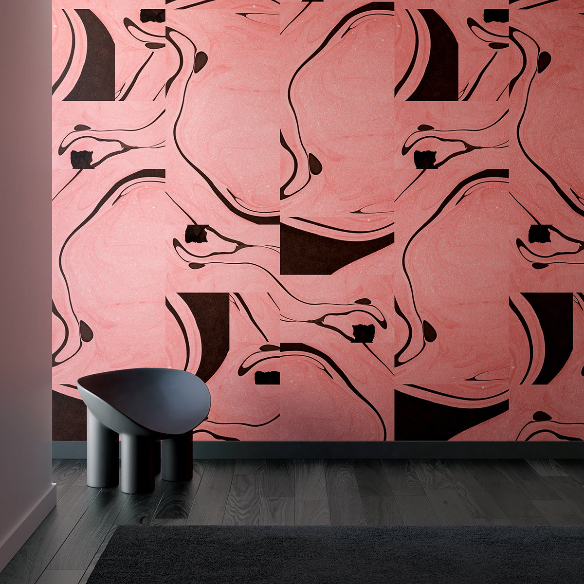 Magma© Wallpaper in Guava