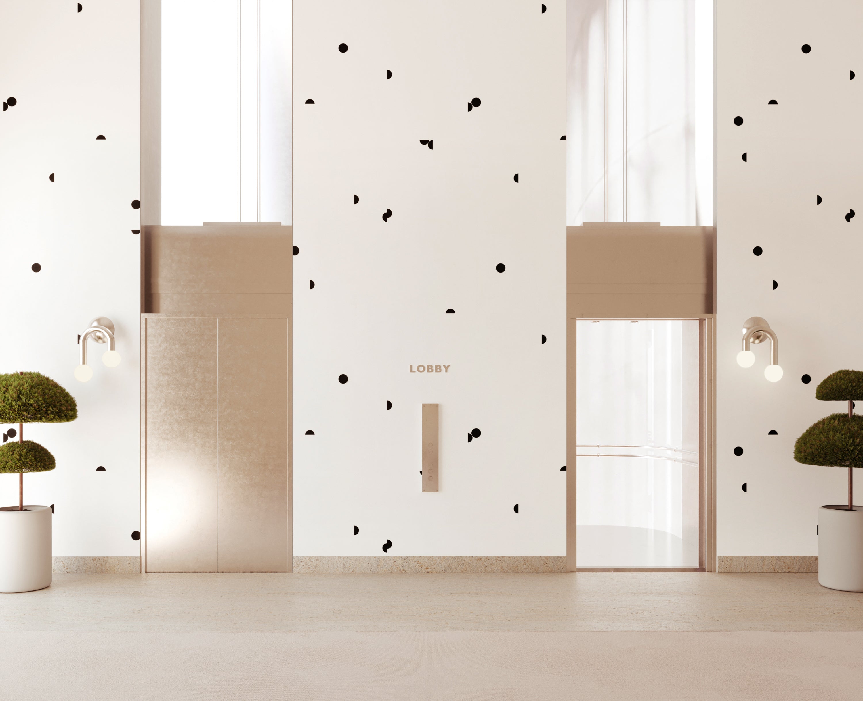 Mezzaluna© Wallpaper in Black + White