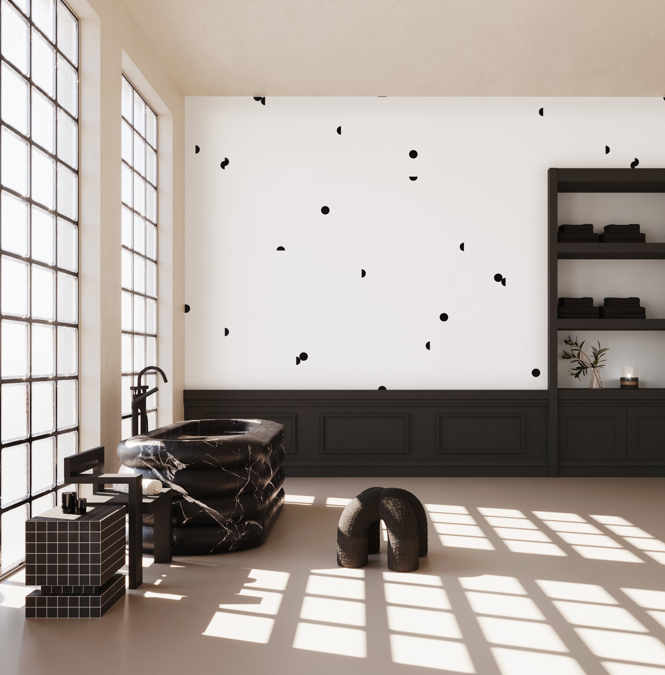 Mezzaluna© Wallpaper in Black + White