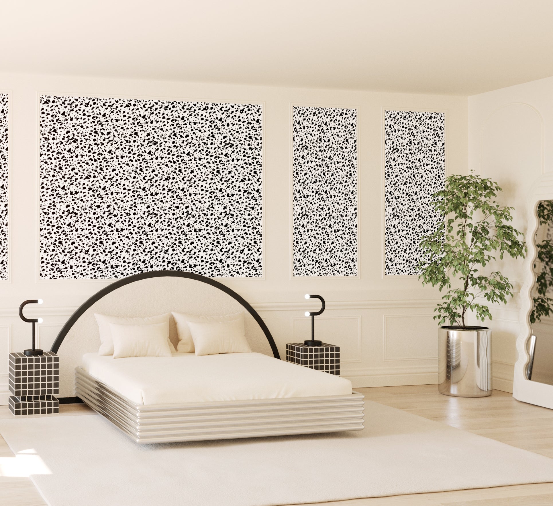 Milano© Wallpaper in Black + White