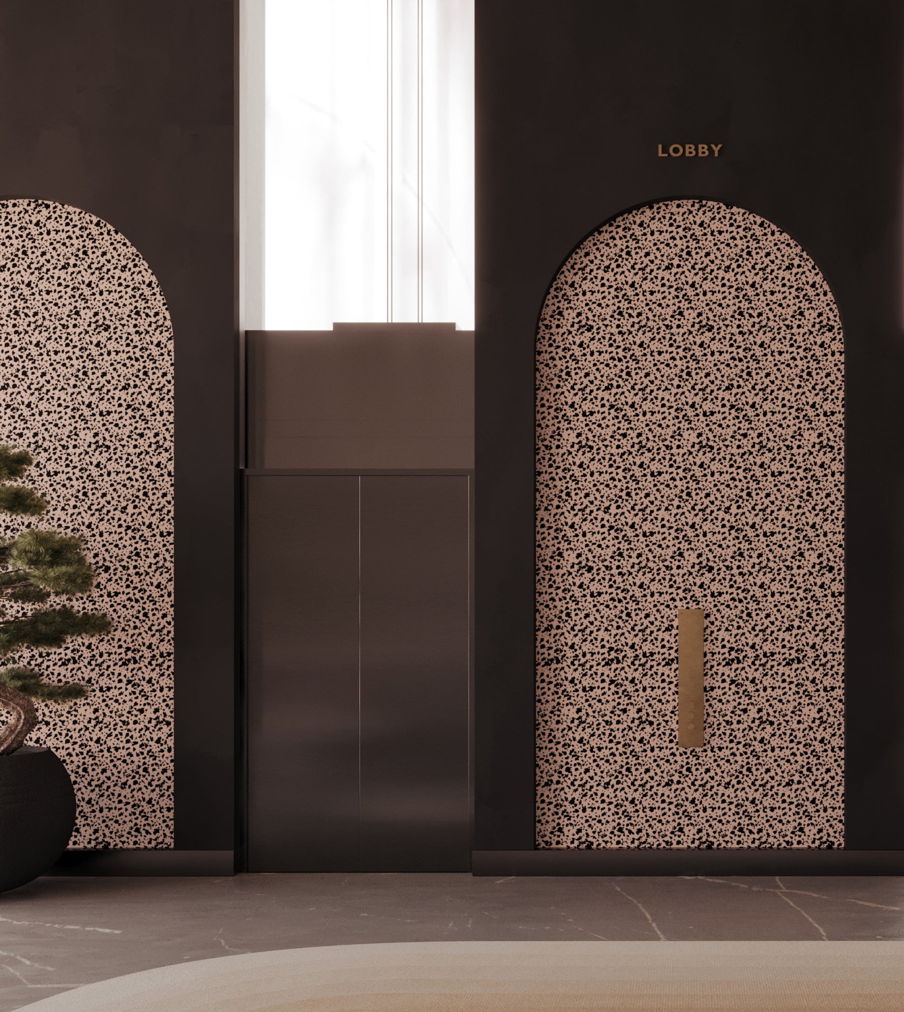 Milano© Wallpaper in Ferris + Black