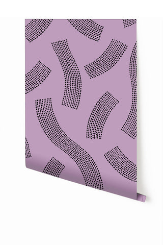 Saguaro© Wallpaper in Purple+Black