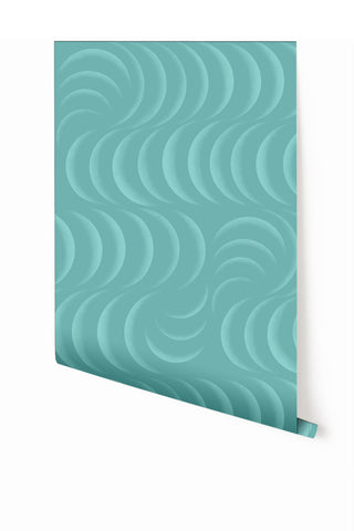 Petite Coque© Wallpaper in Blue Lagoon
