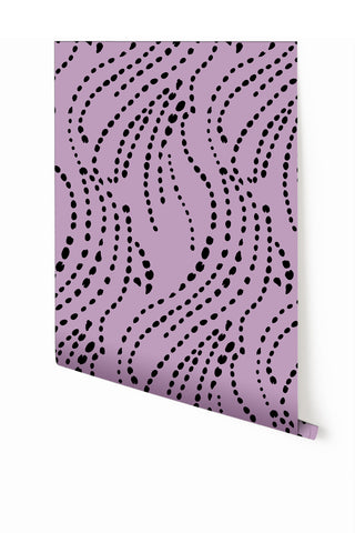Branding Iron© Wallpaper in Purple + Black