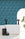 Quadrata© Wallpaper in Aqua Net + Black