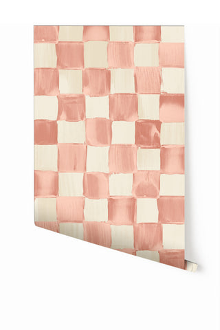 Quadrata© Wallpaper in Peachy