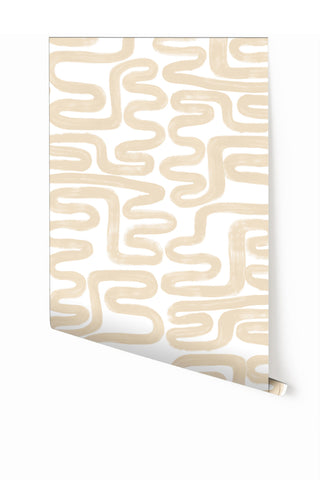 Azteca© Wallpaper in Sand