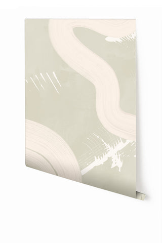 Untamed© Mural Wallpaper in Soapstone