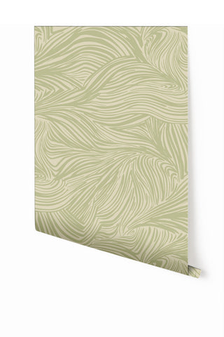 Hay Bale© Wallpaper in Stonecrop