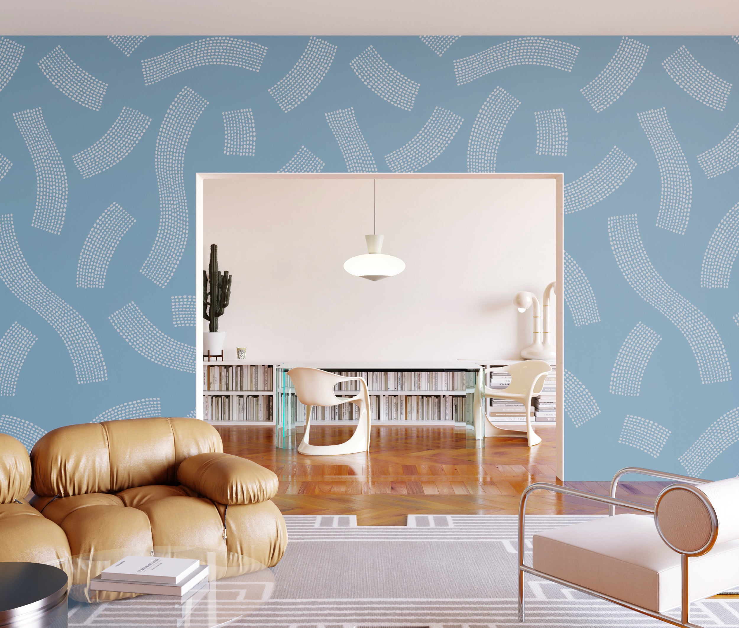 Saguaro© Wallpaper in Cornflower