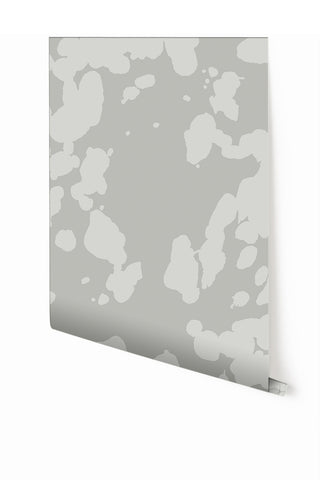 Bovine© Wallpaper in Sky Grey