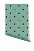 Pretty Woman© Wallpaper in Teal + Black