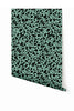 Milano© Wallpaper in Teal + Black
