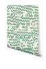 Pixel© Wallpaper in Teal + Cremé