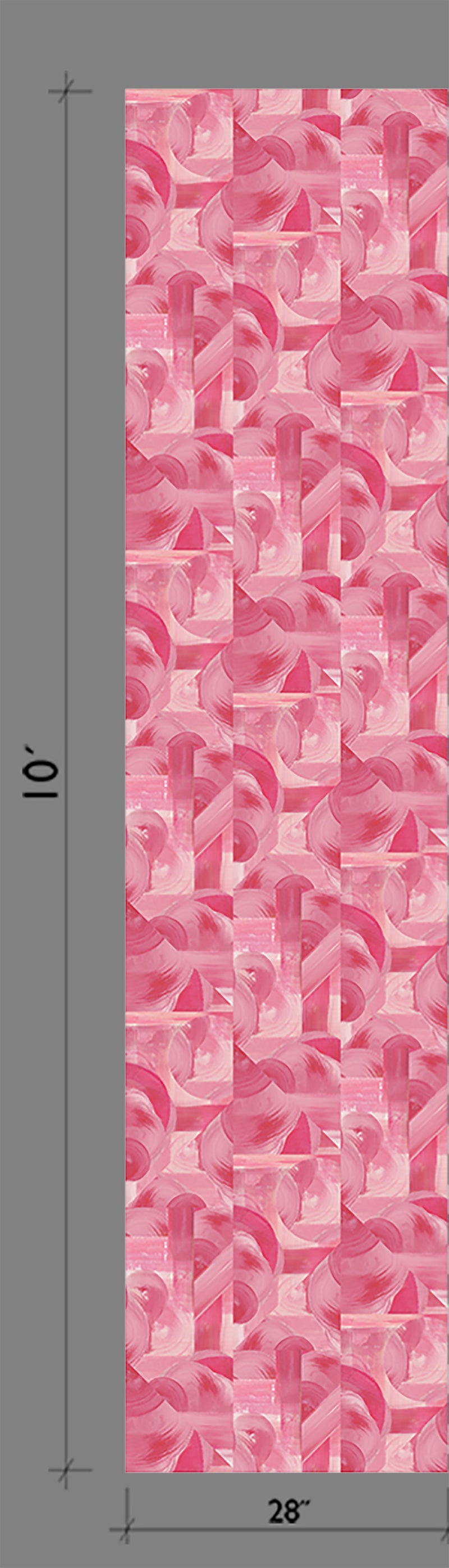 Block Party© Wallpaper in Fuchsia