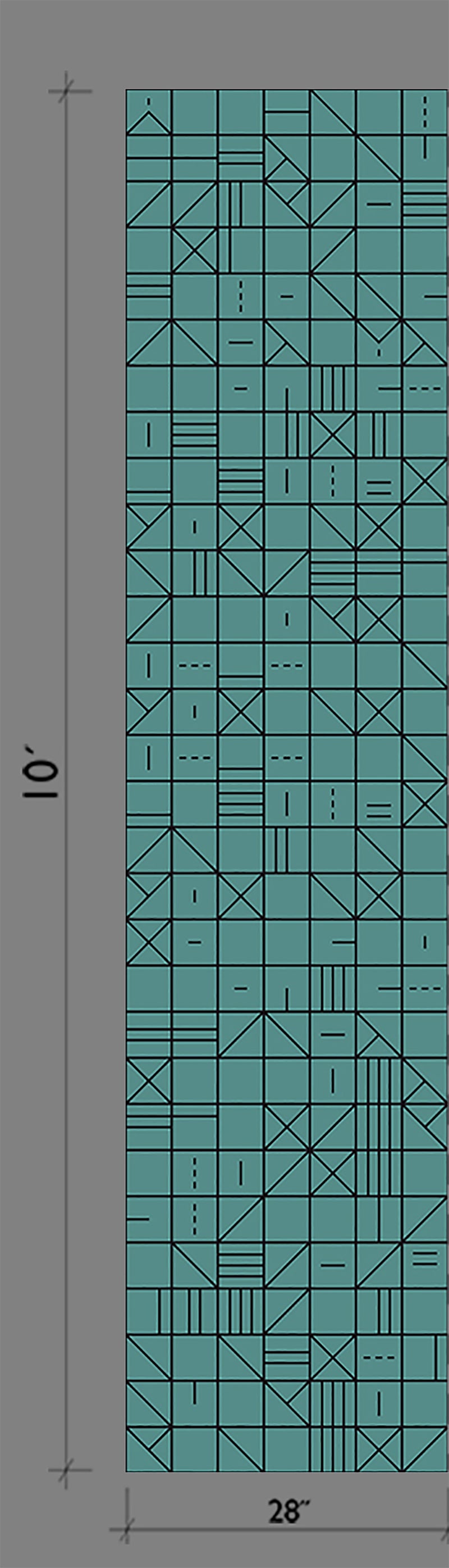 Camino Real© Wallpaper in Teal