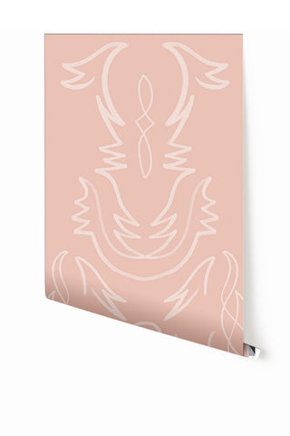 Side Saddle© Wallpaper in Azalea