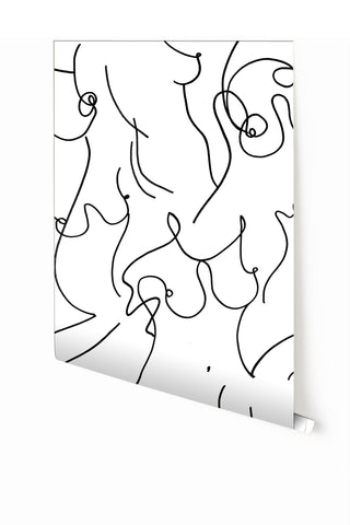 Bosom© Wallpaper in Black + White