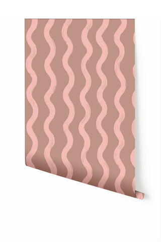 Cassette© Wallpaper in Cactus Blossom