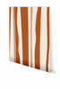 Longitude© Mural Wallpaper in Clay