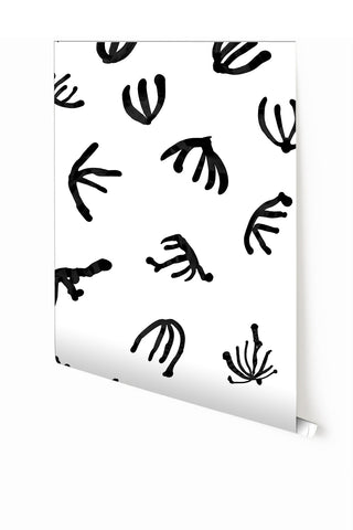 Coral© Wallpaper in Black + White