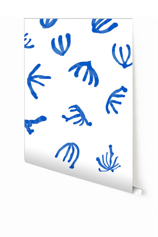 Coral© Wallpaper in Blue