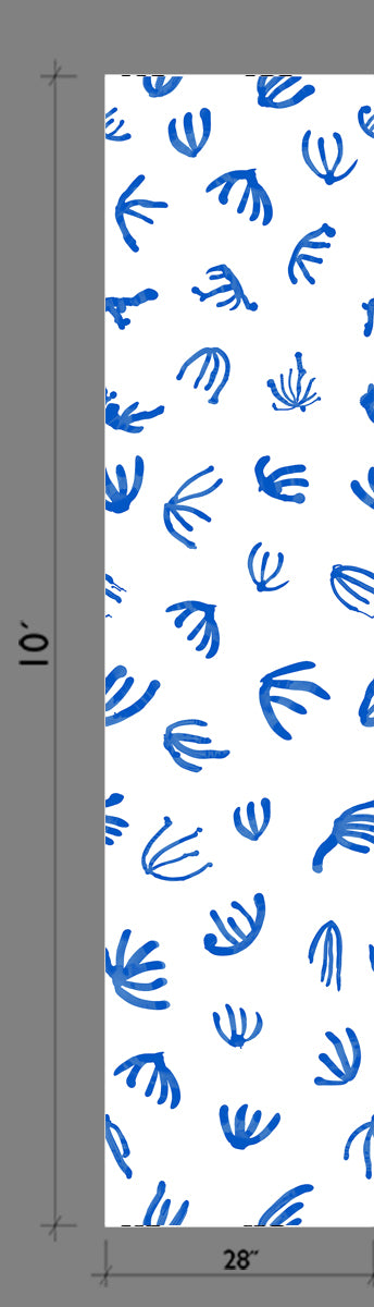 Coral© Wallpaper in Blue