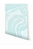 Crystalline© Wallpaper in Aqua