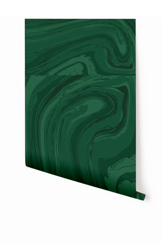 Crystalline© Wallpaper in Green