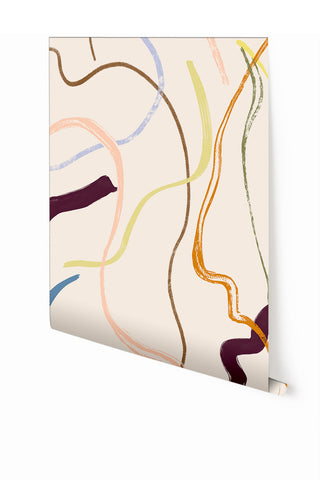 Terrain© Mural Wallpaper in Doodle