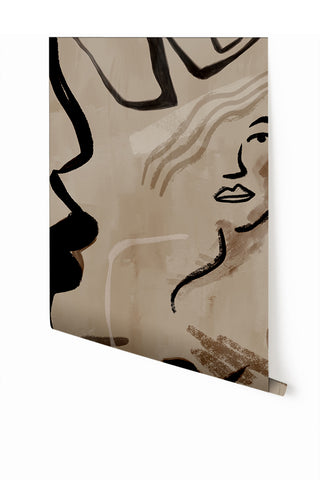 Famke© Mural Wallpaper in Earth