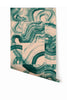 Sediment #3© Wallpaper in Emerald