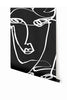 Femme© Wallpaper in Charcoal Black